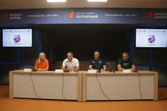 Во дворце спорта «Янтарный» прошла пресс-конференция в преддверии игр спартакиады