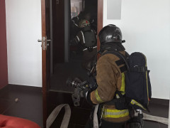 Пожарно-тактические учения во дворце спорта «Янтарный»