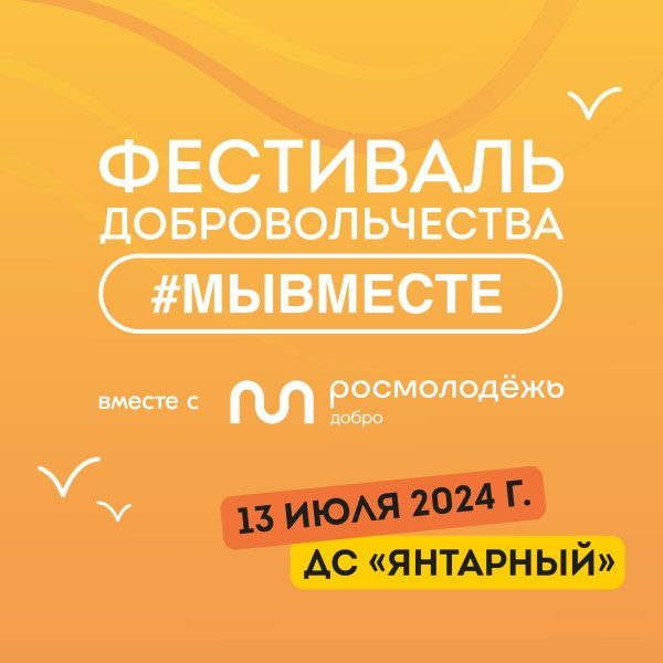 Фестиваль добровольчества #МЫВМЕСТЕ